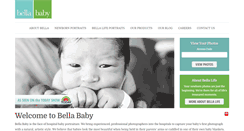 Desktop Screenshot of bellababyphotography.com
